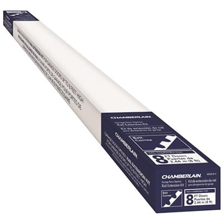 Chamberlain 8 ft. Garage Door Belt Drive Rail Extension Kit, Black CH311998